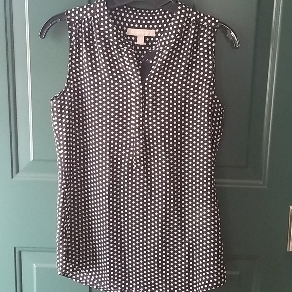Cute black and white polka dot blouse